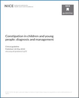 Cover of Constipation in children and young people: diagnosis and management