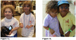 Figure 1. . Four girls who attended the 2005 Costello Syndrome Conference in St Louis show several characteristic features, including the friendly, sociable personality associated with Costello syndrome.