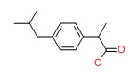 Ibuprofen chemical structure