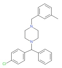 Meclizine Chemical Structure