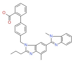 Chemical Structure for Telmisartan