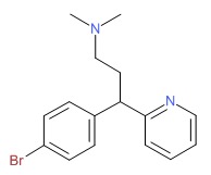 Brompheniramine Chemical Structure