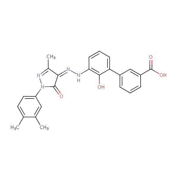 Image of Nintedanib Chemical Structure