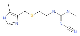 Cimetidine Chemical Structure