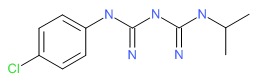 Chemical Structure for Proguanil