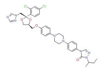 Image of Itraconazole Chemical Structure