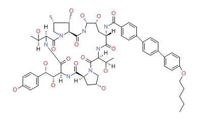 Anidulafungin chemical structure
