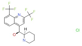 Chemical Structure for Mefloquine