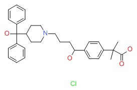 Fexofenadine Chemical Structure