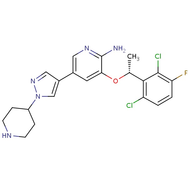 Crizotinib Chemical structure