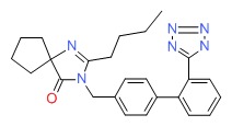 Chemical Structure for Irbesartan