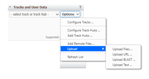 track and user data