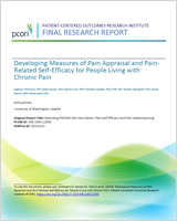 Cover of Developing Measures of Pain Appraisal and Pain-Related Self-Efficacy for People Living with Chronic Pain