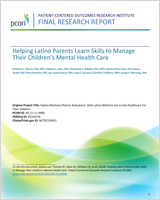 Cover of Helping Latino Parents Learn Skills to Manage Their Children's Mental Health Care