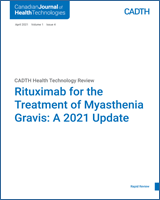 Cover of Rituximab for the Treatment of Myasthenia Gravis: A 2021 Update
