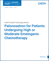 Cover of Palonosetron for Patients Undergoing High or Moderate Emetogenic Chemotherapy