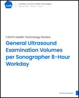 Cover of General Ultrasound Examination Volumes per Sonographer 8-Hour Workday