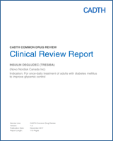 Cover of Clinical Review Report: Insulin Degludec (Tresiba)