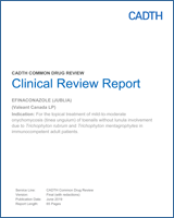 Cover of Clinical Review Report: Efinaconazole (Jublia)