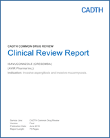Cover of Clinical Review Report: Isavuconazole (Cresemba)