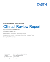 Cover of Clinical Review Report: Cyclosporine (VERKAZIA)