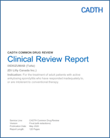 Cover of Clinical Review Report: Ixekizumab (Taltz)