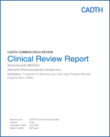 Cover of Clinical Review Report: Brolucizumab (Beovu)