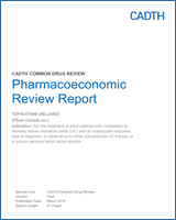 Cover of Pharmacoeconomic Review Report: Tofacitinib (Xeljanz)