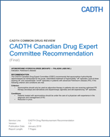 Cover of CADTH Canadian Drug Expert Committee Recommendation: Apomorphine Hydrochloride (Movapo — Paladin Labs Inc.)