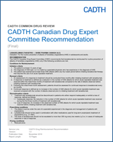 Cover of CADTH Canadian Drug Expert Committee Recommendation: Lanadelumab (Takhzyro — Shire Pharma Canada ULC)