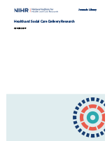 Cover of Causes and solutions to workplace psychological ill-health for nurses, midwives and paramedics: the Care Under Pressure 2 realist review